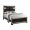 Global Furniture Usa Traditional Glam Glitter Blake Black Queen Bed With Lamps 3170 - alternate 5
